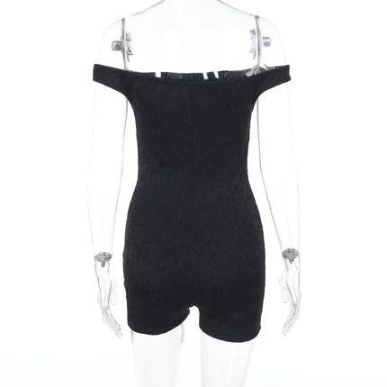 Mono Casual de Encaje en los Hombros