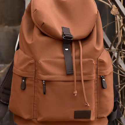 Multi Pockets Adjustable Strap Canvas Backpack Bag