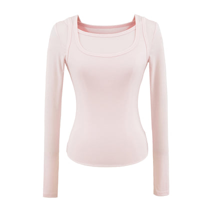 Maglietta a maniche lunghe slim fit per donne