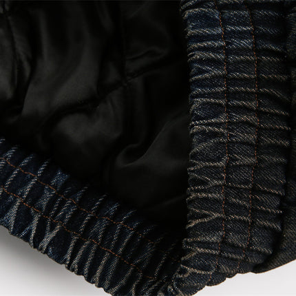 Jachetă din bumbac denim cu detalii la buzunare