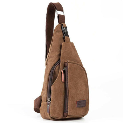 Grozavu Men's Canvas Messenger Bag - Casual Military Style at €69.00