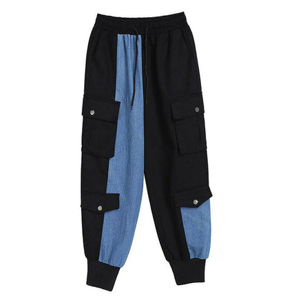 Grozavu High-Waist Contrast Denim Pants with Big Pockets at €49.00