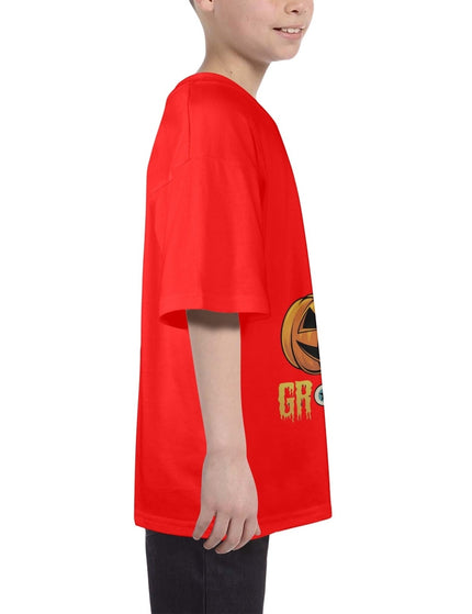  A kids' Halloween tee with spooky designs and a cozy fit, perfect for trick-or-treating and celebrating the season.