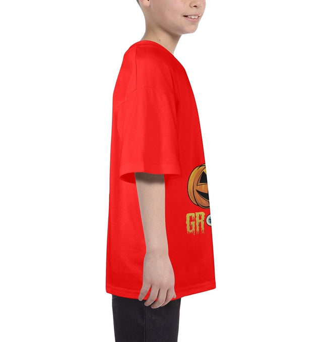  A kids' Halloween tee with spooky designs and a cozy fit, perfect for trick-or-treating and celebrating the season.