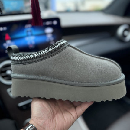 Ethnic Style Woven Chunky Sole Snow Boots for Women