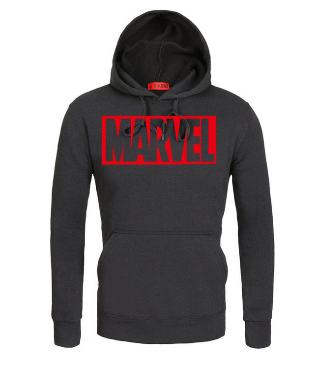 Channel Your Inner Hero: MARVEL Red Letter Print Hoodies for a Stylish Winter!