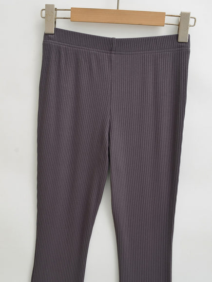 Slim fit low waist slightly flared pants