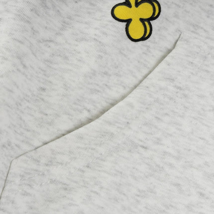 Haut à capuche rétro en coton prune à coupe décontractée