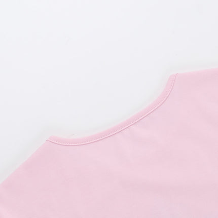 Camiseta Cortada con Estampado Cruzado - Ajuste Slim