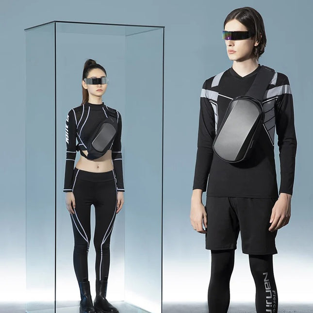 Herren Wasserdichte EVA Brusttasche Umhängetasche