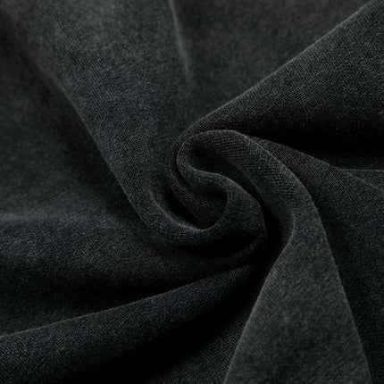 Washed Zip Hoodie Jacket – Loose Fit fabric texture close-up, showcasing soft and breathable cotton material.