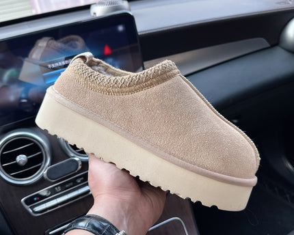 Bottes de neige à semelle épaisse tissées de style ethnique pour femmes