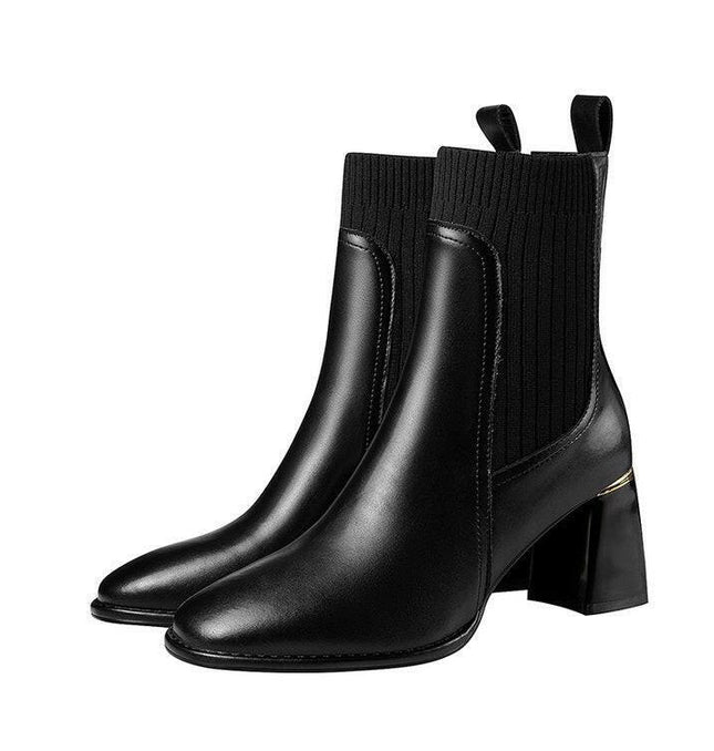 Grozavu's New Women's Boots: Thick Heel, Square Head at €86.99