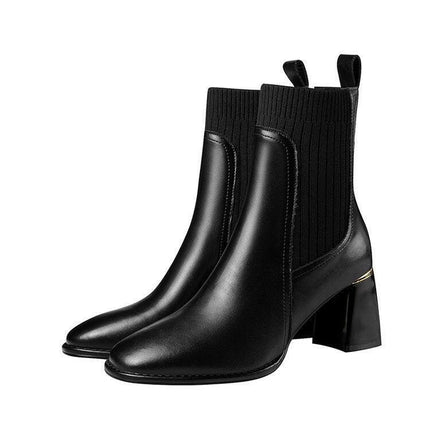 Grozavu's New Women's Boots: Thick Heel, Square Head at €86.99