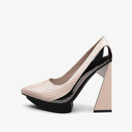 Grozavu: Extreme High Heels Women's Pumps with Platform, Pointed Toe at €156.99