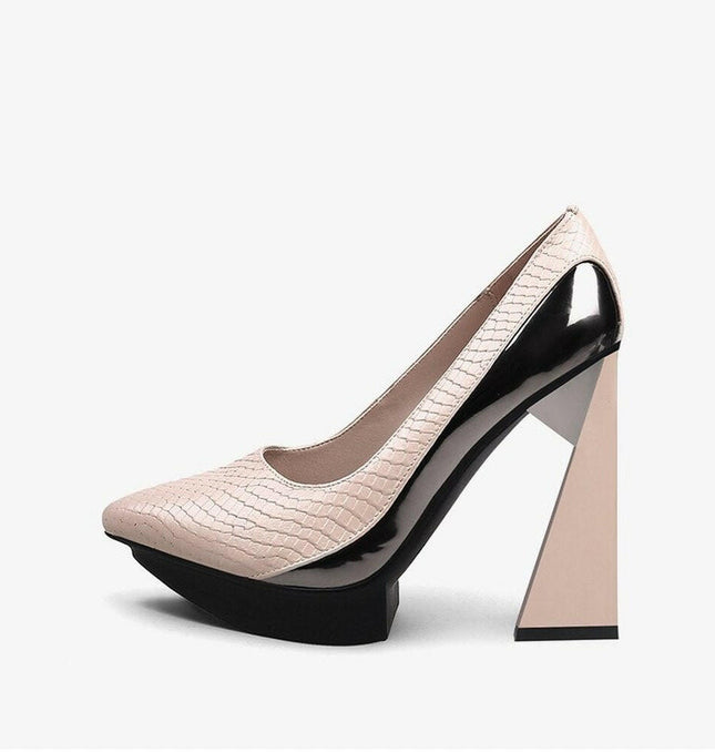 Grozavu: Extreme High Heels Women's Pumps with Platform, Pointed Toe at €156.99