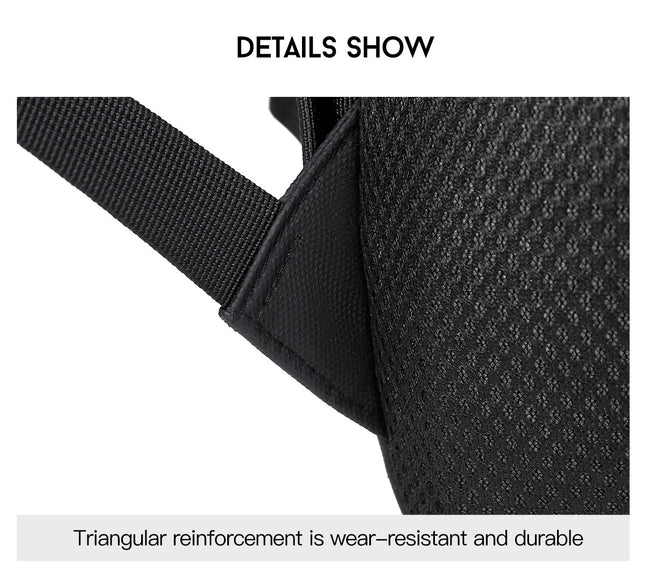 Oxford Cloth Business Travel Backpack – Black, Grey & Blue