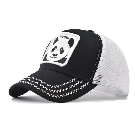 Grozavu's Panda Embroidered Mesh Baseball Cap: Thickened and Personalized at €22.99