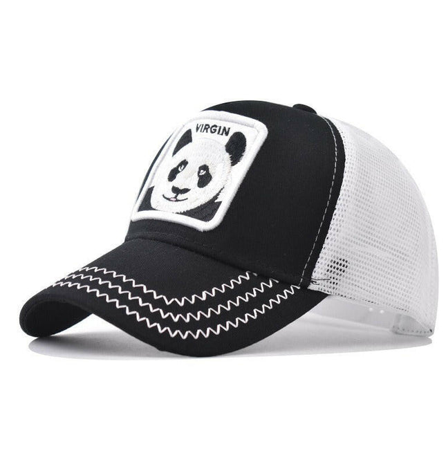 Grozavu's Panda Embroidered Mesh Baseball Cap: Thickened and Personalized at €22.99