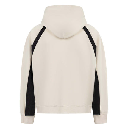 Felpa con cappuccio in patchwork retro cartoon – Vestibilità ampia