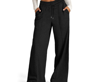 High Waist Long Pants Casual Fashion Wide Leg Pants American Style Straight Leg Pants