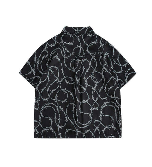 Button up short sleeved shirt casual shirt for men