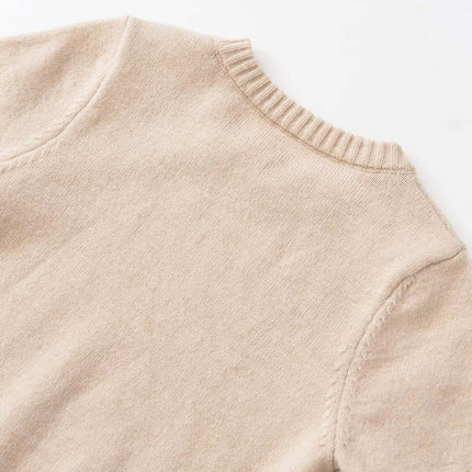Round Neck Casual Knit Sweater