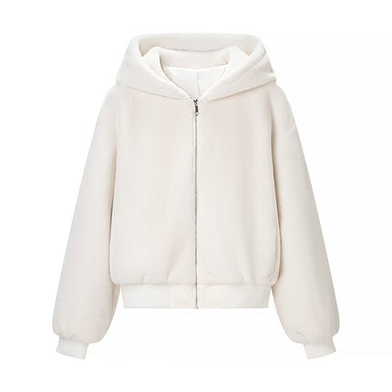 Fashionable Faux Fur Hooded Coat for Women, Casual amp Versatile