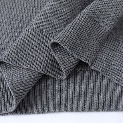 Pull décontracté à col zippé mi-hauteur en ribbed