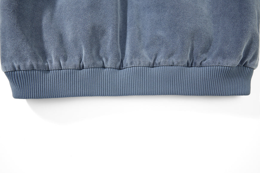 Giacca di cotone con colletto di lana e pile