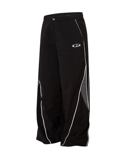 Retro functional style patchwork outdoor charging casual pants