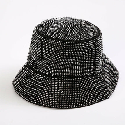 Grozavu Full-Diamond Wide-Brimmed Fisherman Hat at €39.00