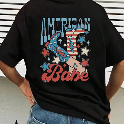 Camiseta gráfica con letra