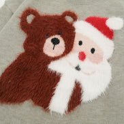 Christmas Cartoon Teddy Bear Loose Fit Sweater