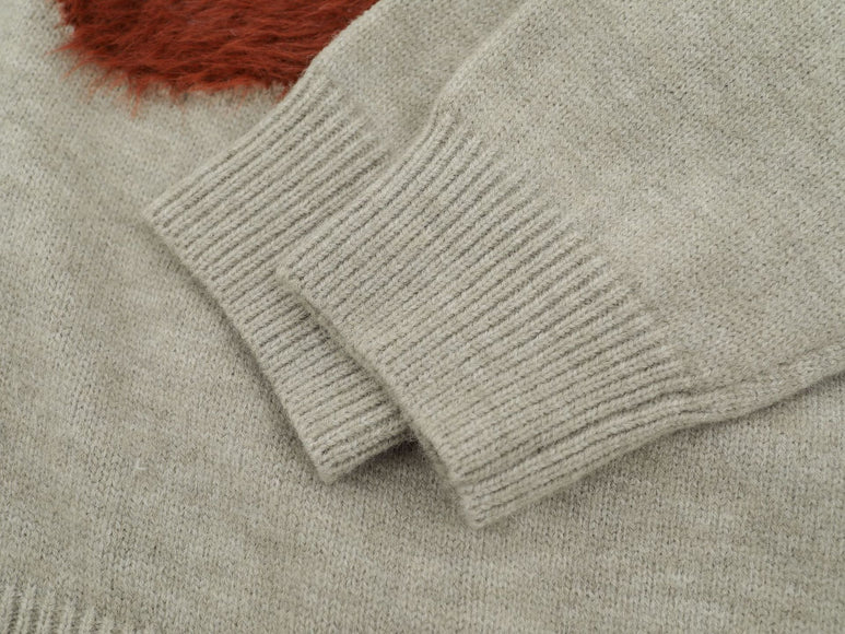 Maglione a manica larga con orso di peluche cartone animato di Natale