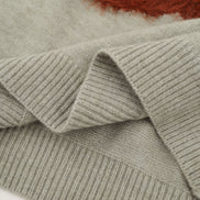 Christmas Cartoon Teddy Bear Loose Fit Sweater