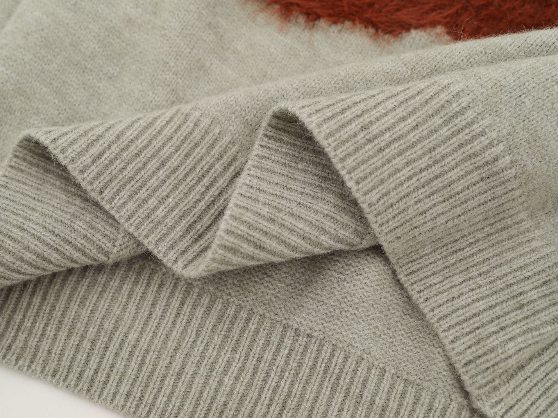 Christmas Cartoon Teddy Bear Loose Fit Sweater