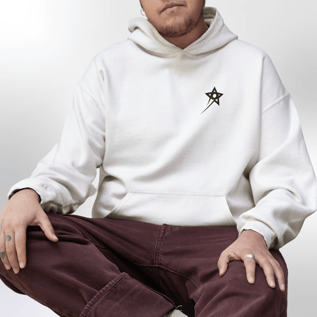 Cozy men's fleece hoodie that delivers streetwear style and essential comfort for everyday wear.