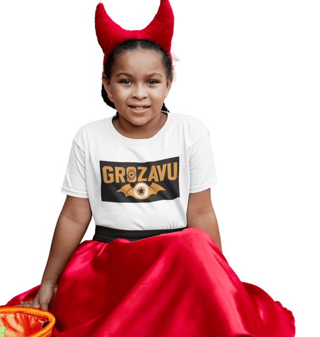 A cute Halloween T-shirt for girls, combining spooky fun and cozy comfort for the perfect seasonal look.