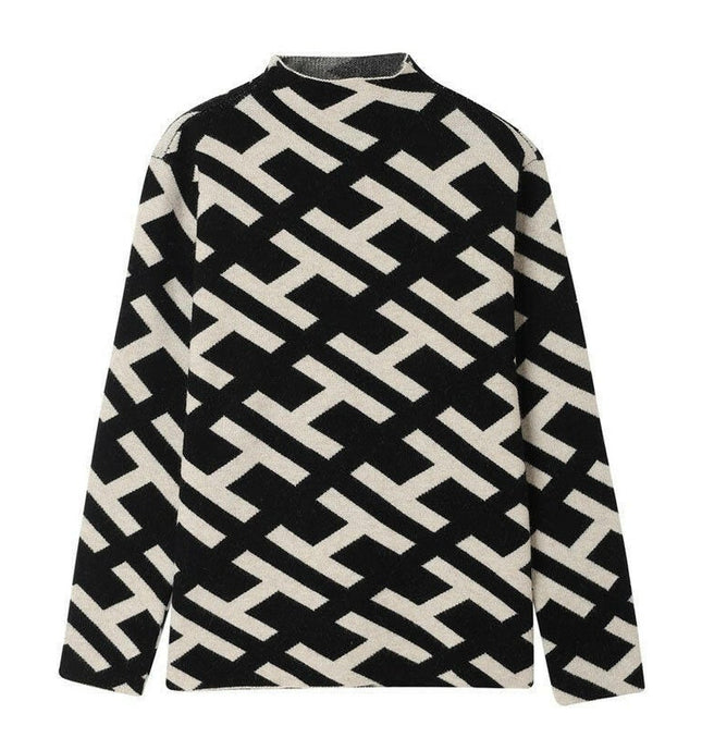 Elevate Your Wardrobe: Grozavu's Autumn/Winter Letter Wool Knitwear! at €39.99