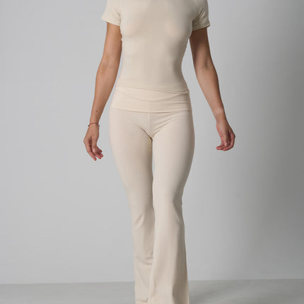 Ensemble de yoga en jersey de coton coupe décontractée