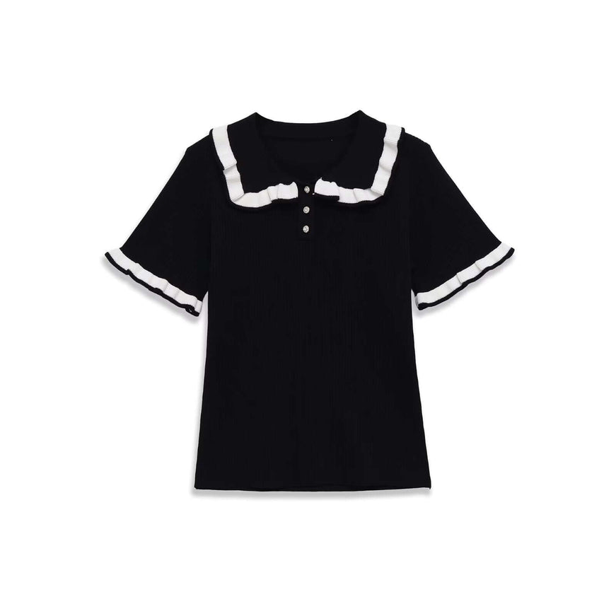 Minimalist Polo Shirt by Grozavu - Studio Focus (Pos 7)