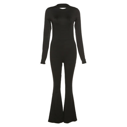 Grozavu Women's Long-Sleeve Backless Jumpsuit at €59.00