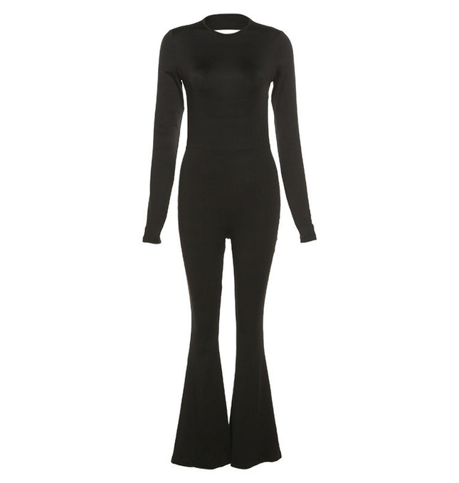 Grozavu Women's Long-Sleeve Backless Jumpsuit at €59.00