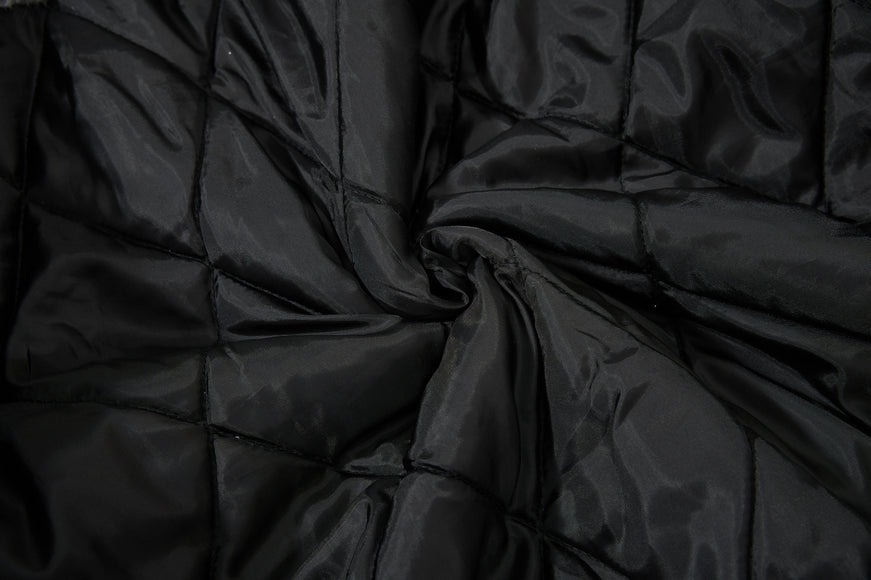 Giacca di cotone con colletto di lana e pile