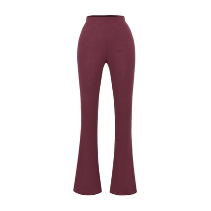 Slim fit low waist slightly flared pants