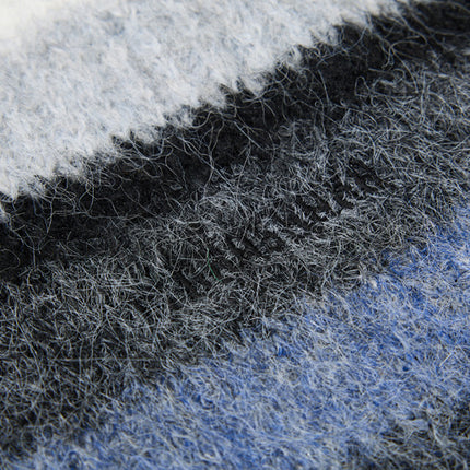 Suéter de Cuello Polo a Rayas de Corte Holgado