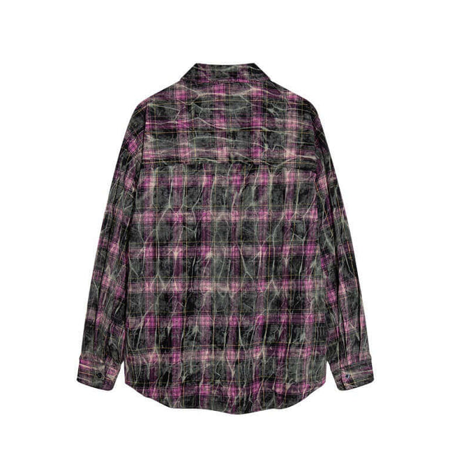 Plaid Fitting Long Shirts styling detail - Premium Streetwear