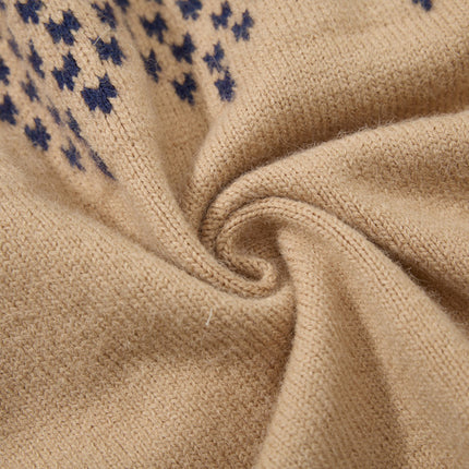 Cardigan Tricotat Fair Isle Retro – Croi Larg