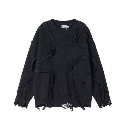 Black knitted sweaters with Grozavu logo